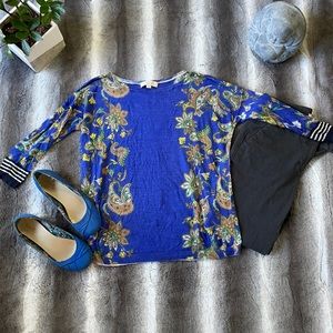Blue Floral Loft Blouse